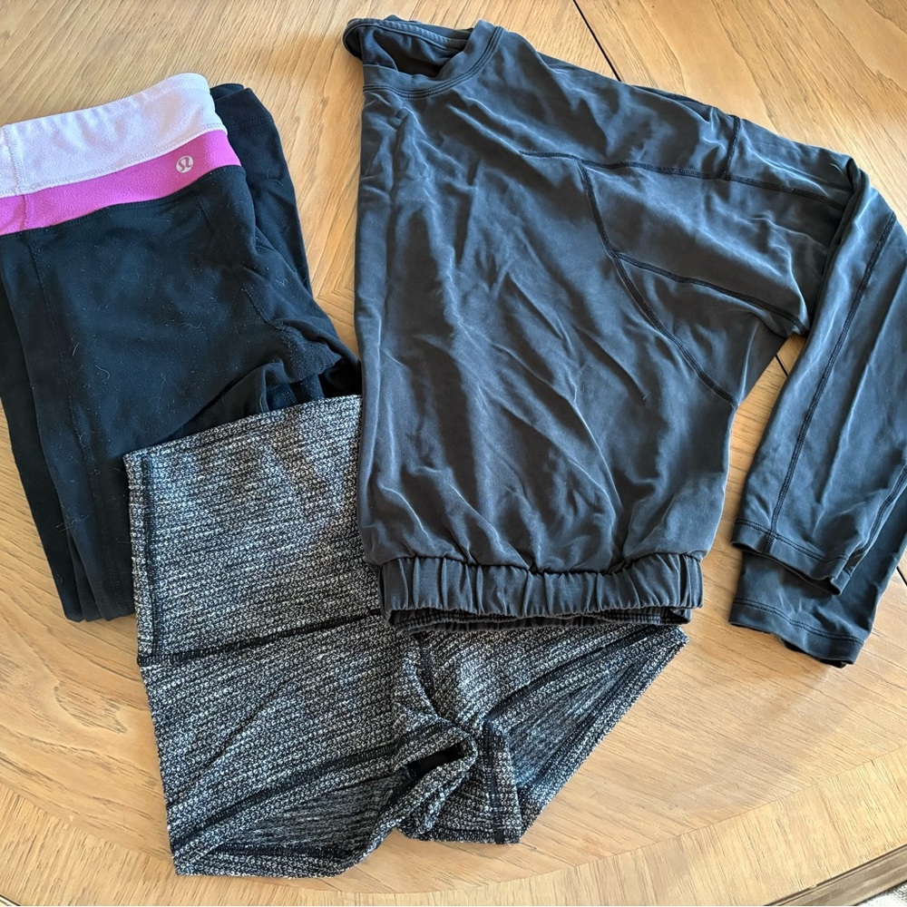 Black and Gray Activewear Set